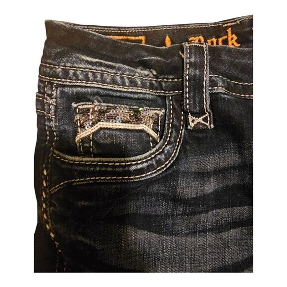 ROCK REVIVAL Essie Bootcut Jeans Sequin Bling - Size 28 - Picture 5 of 13